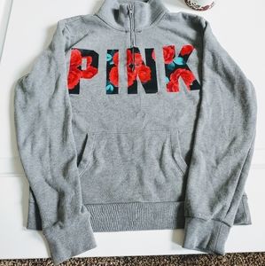 PINK Victoria's Secret Quarter Zip Pullover